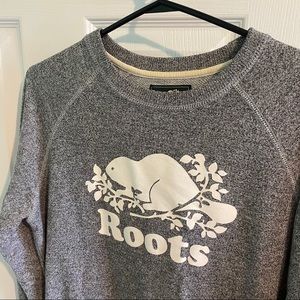 Roots salt&pepper Crewneck